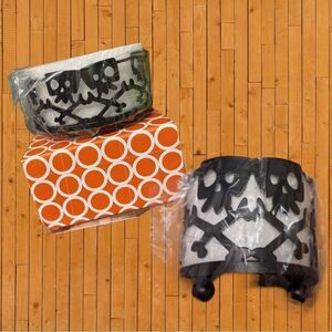 Halloween Skull Candle Holders NWT